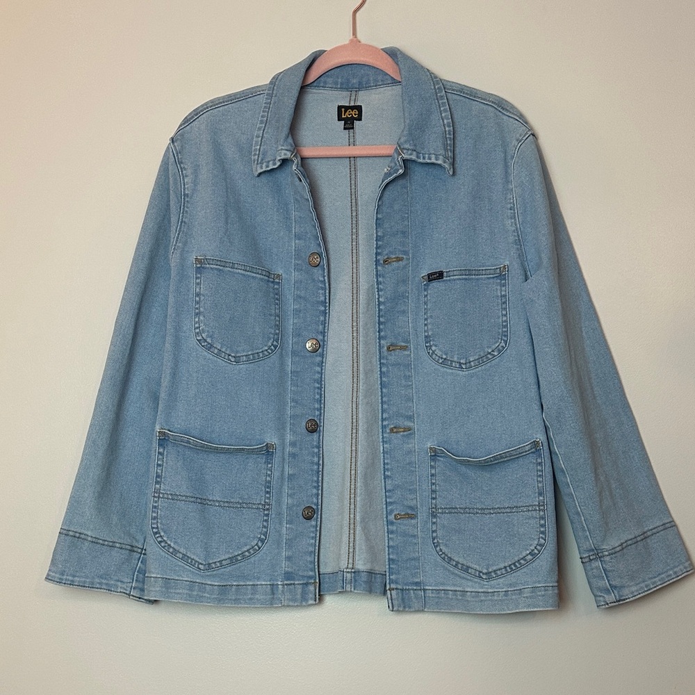 Lee Women's Light Blue Denim Chore Jacket